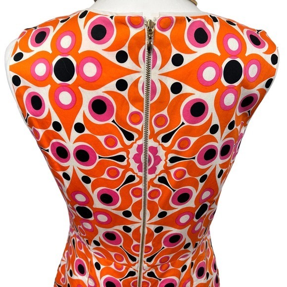 Vibrant Orange Patterned Dress - Picture 10 of 13